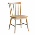 Silla de madera maciza con respaldo de listones