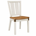 Silla de madera con asiento de roble y respaldo alto