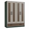 Armario de Madera con 4 Puertas y 1 Cajón