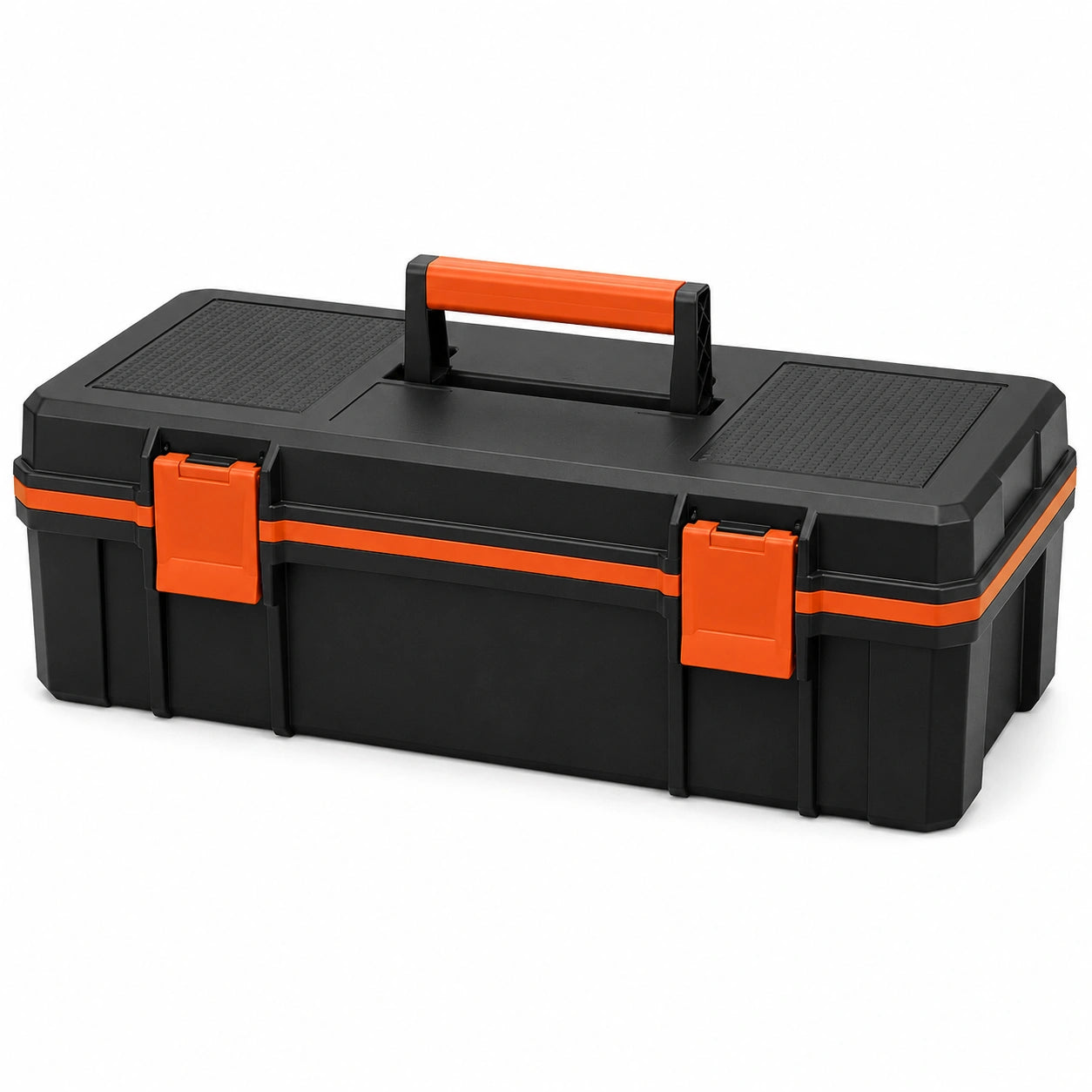 Caja de Herramientas de Plástico Negro/Naranja 15L