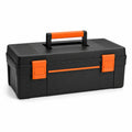 Caja de Herramientas de Plástico PP Negra y Naranja 45 cm