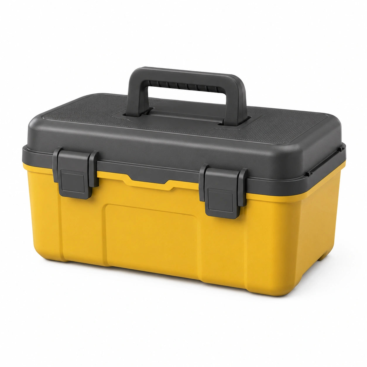 Caja de herramientas de plástico amarillo y negro 45 cm